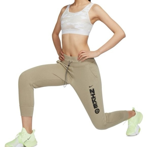 Nike Pro Sports Bra Women's Size Small White Tan Camo Print Scoop Neck Mesh Back - Picture 5 of 11